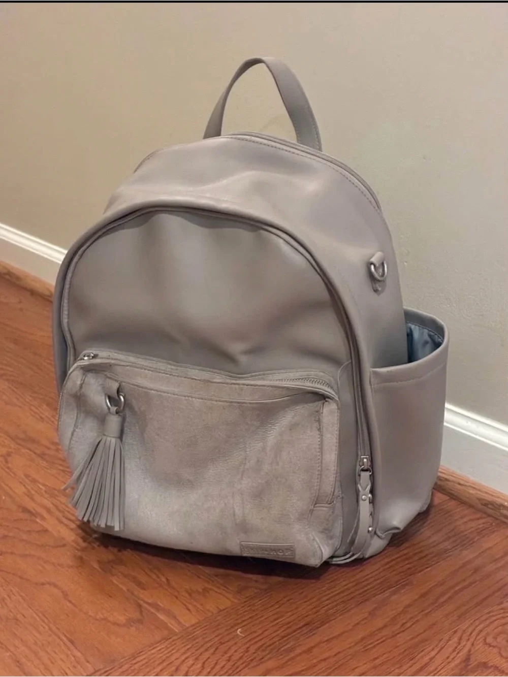 Skip Hop Gray Diaper Bag Backpack